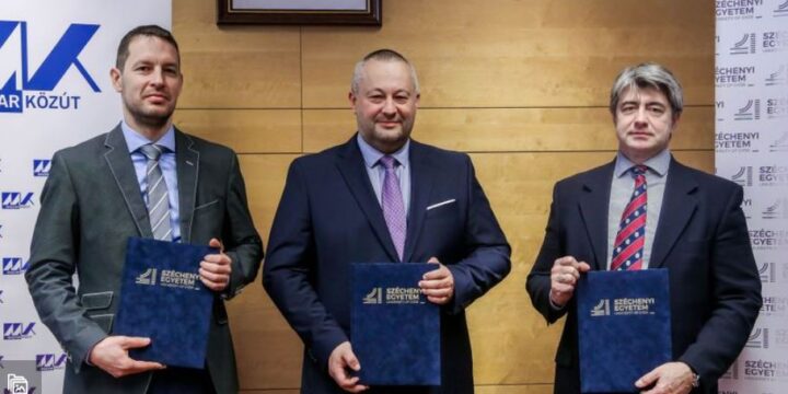 Együttműködési megállapodást kötött a Magyar Közút és a Széchenyi István Egyetem